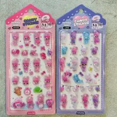 【送料無料】韓国限定　エスターバニー　キャンディステッカー　2点セット