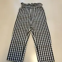 ギンガムチェック ロングパンツ