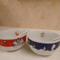 KFC ムーミン　ボウル　スプーン付き　2個セット