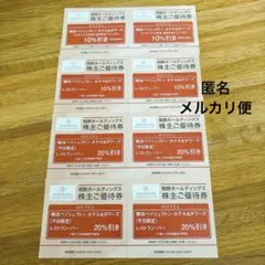 相鉄　株主優待　横浜　ベイシェラトン　ホテル　タワーズ　割引券　クーポン　8枚のサムネイル