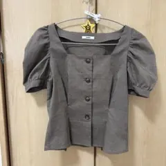MURUA スクエアネック 半袖ブラウス