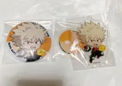 僕のヒーローアカデミア　爆豪勝己　アニカフェインターンアクスタ缶バッチセット