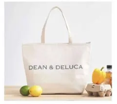 DEAN & DELUCAディーン&デルーカ保冷機能付きコットン素材のロゴトート