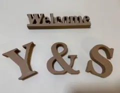 Y&S 結婚式　イニシャル　ウェルカムスペース