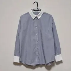 【earth music&ecology】ストライプ 長袖シャツ