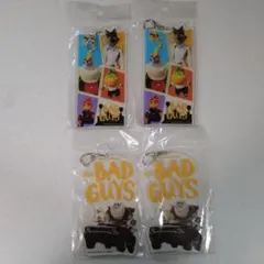 バッドガイズ　アクリルキーホルダーBIG　集合A　集合B4点セット