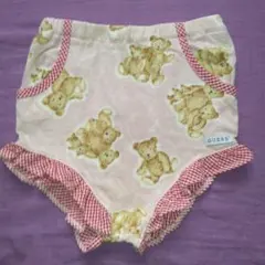 ゲス　GUESS ベビーパンツ　ブルマ　ぬクマ柄　80～85㎝　女の子のサムネイル