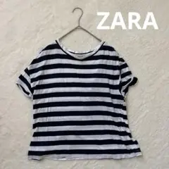 ZARA TRAFALUC ストライプ 半袖Tシャツ Sサイズのサムネイル