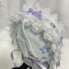 20cmぬいぐるみ用　ヘッドドレス　薄紫