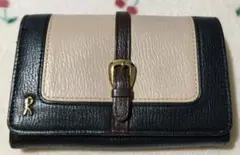 三つ折り財布(Roberta)(ロベルタディカメリーノ)(ベージュ)(訳あり)のサムネイル
