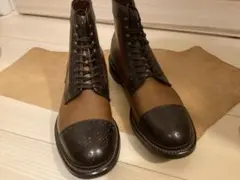 極美品シェトランドフォックスコンビレザー ブーツ - メルカリ
