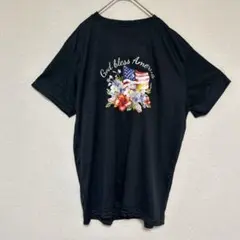 美品❣️God bless America 【L】Tシャツ 半袖 ブラック 黒