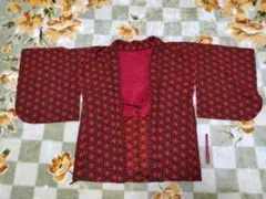 ★ハンドメイド＆昭和レトロ!!鬼滅風?の羽織・秋冬用・Mくらい・麻の葉柄★