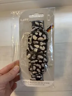 【新品未使用】LAUT Apple Watch バンド シュシュ ヒョウ柄
