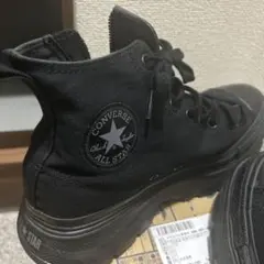 Converse All Star 厚底 スニーカー ブラックのサムネイル