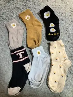 レディース　花 靴下　6足セット