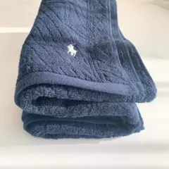 新品 ギフトに最適 ラルフローレン バスタオル 紺 ネイビー 大判