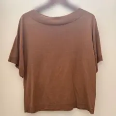 ドレステリア　DRESSTERIOR ブラウン オフショルダー 半袖トップス