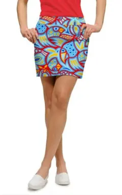 新品】LOUDMOUTH ツイル素材 インナー付きスカート 総柄 M ゴルフ