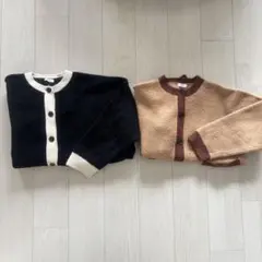 ローリーズファーム　セット　カーディガン　バイカラー　レディース