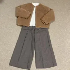 3点まとめ売り　ボアジャケット　セーター　グローバルワークパンツ