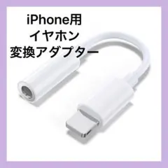 iPhone イヤホン 変換アダプター 3.5mm 1個 ライトニング