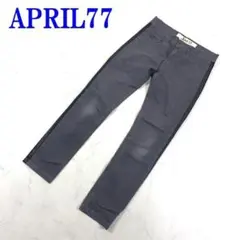 エイプリル77 APRIL77 デニム ジーンズ グレー 27 C3558のサムネイル