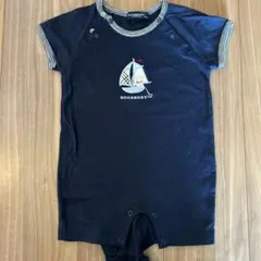 BURBERRY ネイビー ロンパース 70CM