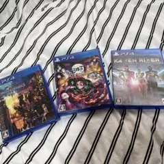 ps4 ソフトセット　鬼滅の刃ヒノカミ血風譚　仮面ライダー　キングダムハーツ３