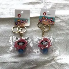 立体マスコット ミャクミャク　クリアカラー キーホルダー（クロミ）　2つ