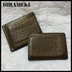 HIRAMEKI 二つ折り財布 マネークリップ カードケース ゴールド セット売のサムネイル