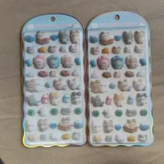 COTTON PUFFY シール　ねこ　2個セット
