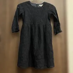 BEAMS mini 黒 レース ミニワンピース 120