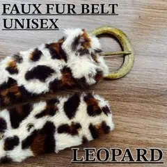 ファーベルト ヒョウ柄 y2k 平成ギャル グランジ ベルト　レオパード レトロ