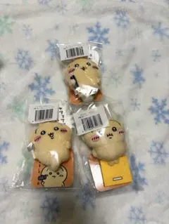 【新品未開封】ちいかわ うさぎだらけくじ E賞 ぬいぐるみバッジ 3種セット