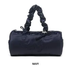 CARLYN トートバッグ ネイビー ロゴ入り - メルカリ