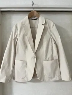 【XSサイズ】ユニクロUNIQLO theory感動ジャケット　ナチュラル