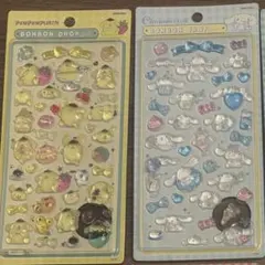 即日発送！サンリオ ポムポムプリン シナモロールボンボンドロップシール 3D