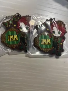 カラフルピーチ じゃぱぱ カード、ラバーキーホルダー