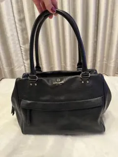 kate spade ブラックハンドバッグ