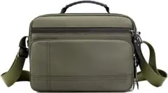 ショルダーバッグ　肩掛け　ワンショルダー 斜め掛け 撥水 防水　ナイロン　カーキ