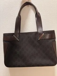 071 極美品 GUCCI ハンドバッグ トートバッグ 肩掛け GGキャンバス 