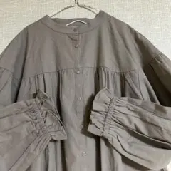 ina イナ コットン100% ボウタイブラウス バックボタン ガーゼ - メルカリ