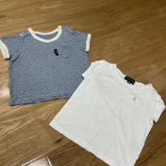 RALPH LAUREN 赤ちゃんの城Tシャツ2枚セット　70から80