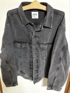 【美品】ZARA グレー デニムジャケット