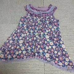アナスイミニ　花柄　ノースリーブ　110cmのサムネイル