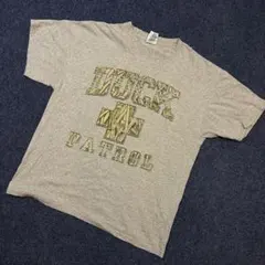 739] USA古着 DELTA Tシャツ 半袖 グレー L 海外 輸入