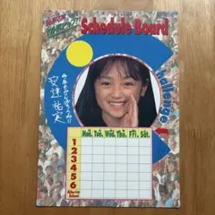安達祐実 スケジュールボード　子役時代　下敷き　こどもチャレンジ