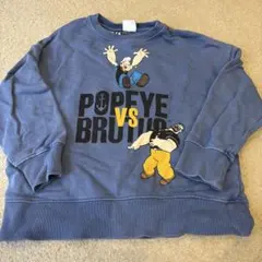 ザラキッズ　Popeye vs Brutus トレーナー サイズ116 ポパイ