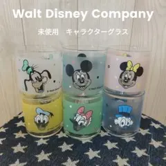 【未使用】ウォルトディズニーカンパニー　キャラクター　グラス　6個セット